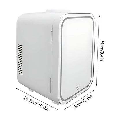 tzyudk White Mini Refrigerator 4L Quiet Heating Freezing Portable Compact Fridge For Home Car Student Dormitory Us Plug 110V Affordable Useful Plastic