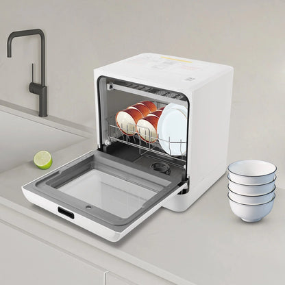 Portable Mini Dishwasher, Countertop Dishwasher, Household Mini Dishwasher for Homes, Kitchens, Small Houses, Apartments, Dormitories
