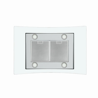 "Joeaonz 36"" Stainless Steel Island Mount Range Hood, Quiet 900CFM, 3-Speed Vent with Button Control and LED Bulb"