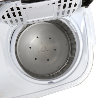 SuperDeal Compact Twin Tub Washing Machine Top Load 8 lbs Washer 5 lbs Dryer
