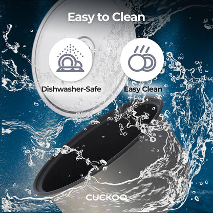 Cuckoo Stainless Steel Rice Cooker 60 Cups Cooked Warmer with Nonstick Pot Easy Switch Start Silver/Black (CR-3032)