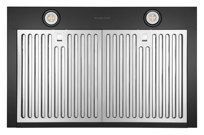 Hauslane Chef Series Pro Model WM-530 30" Convertible  Wall Mount Chimney Range Hood 120V in Matte Black