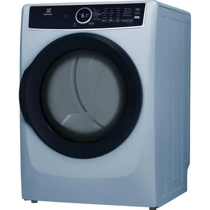 Electrolux 27 Inch Gas Dryer with 8.0 Cu. Ft. Capacity, Moisture Sensor, Reversible Door in Blue ELFG7437AG