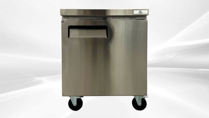Cooler Depot 27.5 In. 7.2 Cu.ft Stainless Steel Undercounter Freezer AUF-0776 NSF ETL Certified