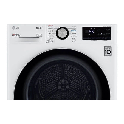 LG DLHC1455W 4.2 Cu. Ft. White Stackable Front Load Electric Smart Dryer