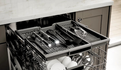Kenmore 02214592 Built-in 24" Stainless Steel Tub Dishwasher, SmartWash, White, 34"H x 24"W x 25"D