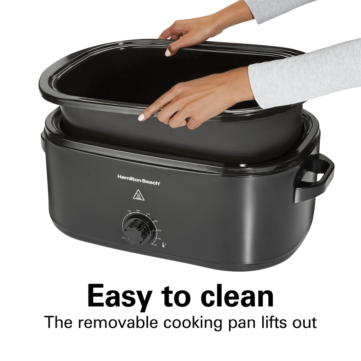 Hamilton Beach 20 Quart Electric Roaster Oven with Removable Pan, Black