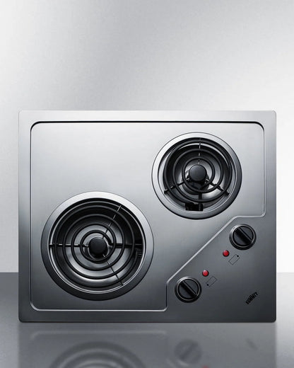 21" Wide 115V 2-Burner Coil Cooktop