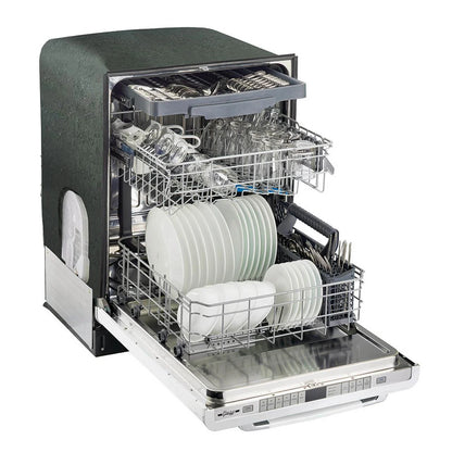 Unique Appliances Classic Retro 24" Built-in Dishwasher with Stainless Steel Tub and LED Lighting