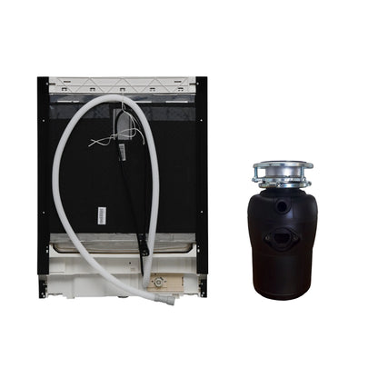 Equator 24 in Dishwasher 14 place + 3/4 HP Garbage Disposer 51dB 110V E-Star ADA