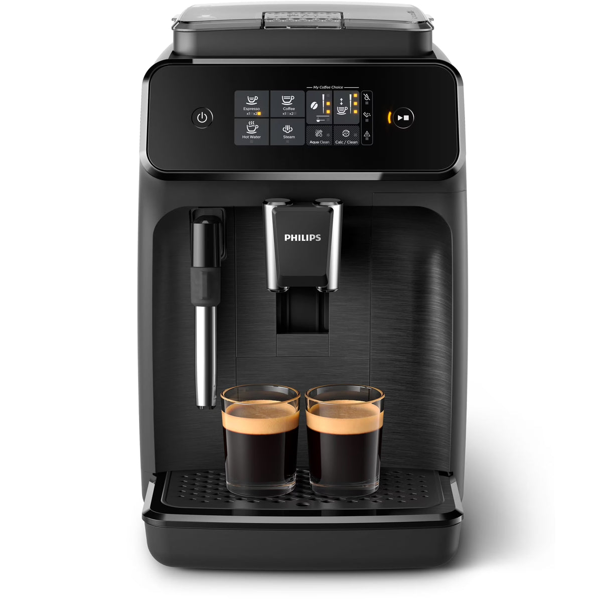 Philips 1200 Fully Automatic Espresso Machine with Milk Frother, Black