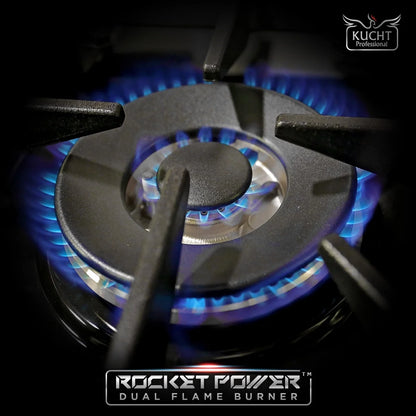 36 in. 5.2 cu. ft Dual Fuel Range for Natural Gas Sealed Burners in Blue.