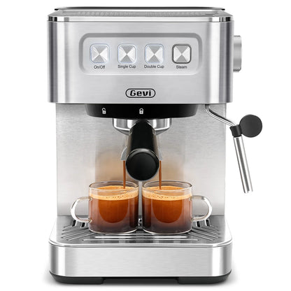 Gevi 20 Bar Espresso Machine, Coffee Maker with Milk Frother��White