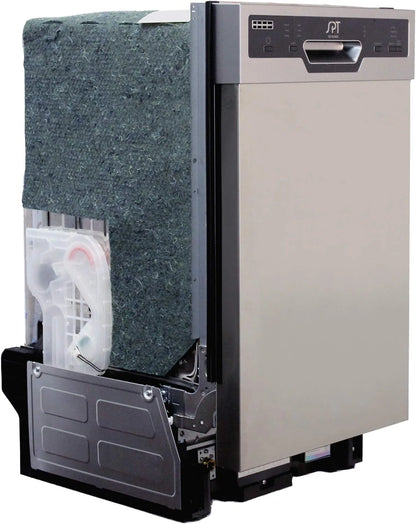 Energy Star 18" Built-In Dishwasher w/Heated Drying - Stainless