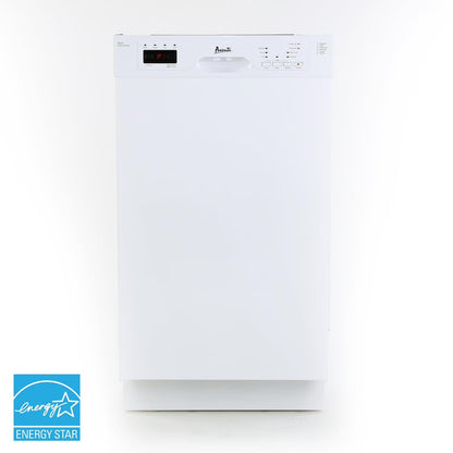 Avanti DWF18V0W 53 dBA White Built-In Front-Control Dishwasher
