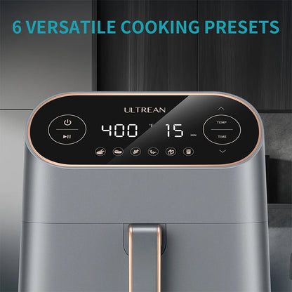 Ultrean Air Fryer, 9 Quart 6-in-1 Electric Hot XL Airfryer Oven Oilless Cooker, Large Family Size LCD Touch Control Panel and Nonstick Basket, ETL Certified, 1750W