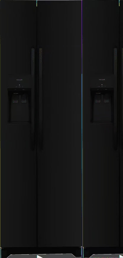 Frigidaire 22.3 Standard-Depth Side by Side Refrigerator, Black