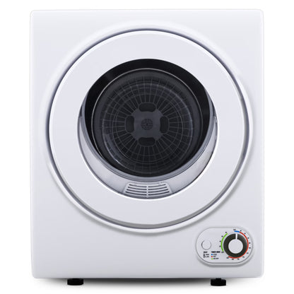 EUHOMY 1.5 Cu.Ft Portable Clothes Dryer 850W Front Load with 200 Minute Timer for Apartment Home DOE Certified, White