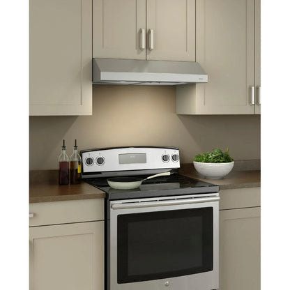 Broan Glacier 30-Inch Convertible Under-Cabinet Range Hood, Stainless Steel