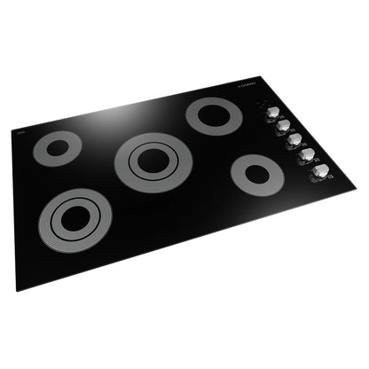 Cosmo 3 Piece Kitchen Appliance Package With 36" Electric Cooktop 36" Wall Mount Range Hood 24" Single Electric Wall Oven Kitchen Appliance Bundles