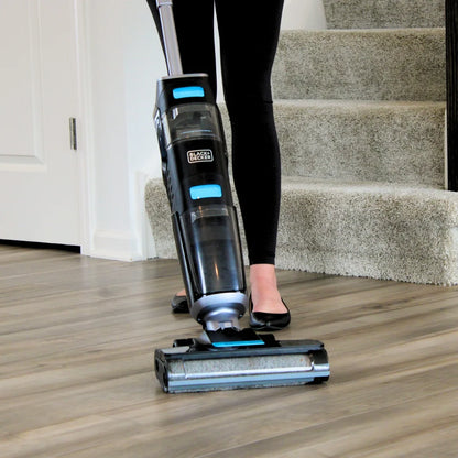BLACK+DECKER Vacuum + Wash Duo Multi-Surface Cordless with Accessories, BXUVXA01