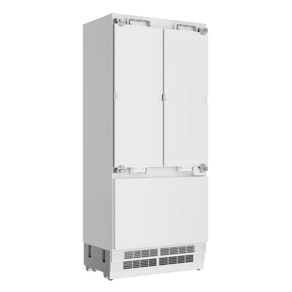 36 In. Panel Ready French Door Refrigerator With Ice maker, water dispenser, Frost Free . 19.6 total cubic feet
