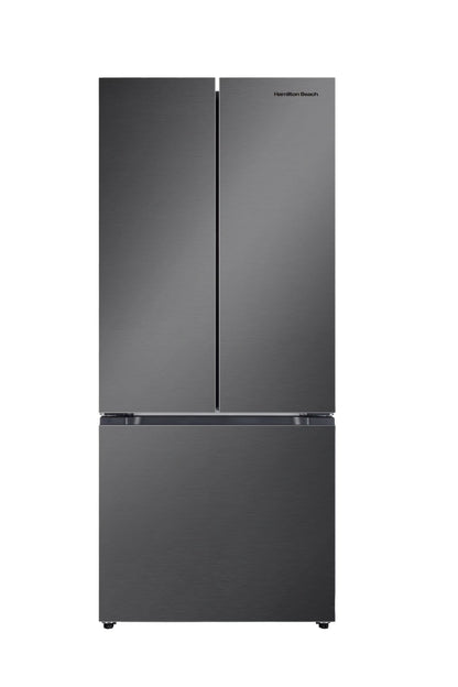 Hamilton Beach, 16.6 Cu. Ft. French Door Refrigerator, Black Stainless