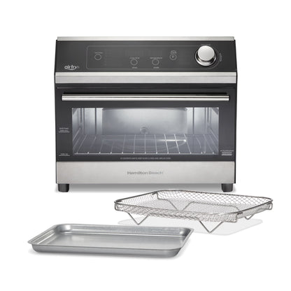 Hamilton Beach Digital Air Fryer Toaster Oven Combo, 10 Ways to Cook, 4 Preset Functions, 1800 Watts, Stainless Steel