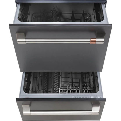 Café CDD420P3TD1 49 dBA Matte Black Double Drawer Dishwasher