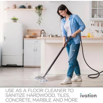 Ivation Steam Cleaner, Powerful Multipurpose Steamer w/ 18 Accessories