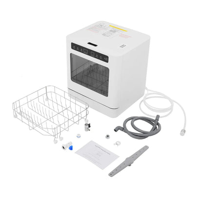 110V 800W Portable Mini Dishwasher, Countertop Dishwasher, Household Mini Dishwasher 6.8L