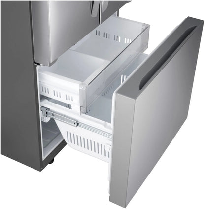 LG Counter Depth French Three Door Refrigerator, Silver