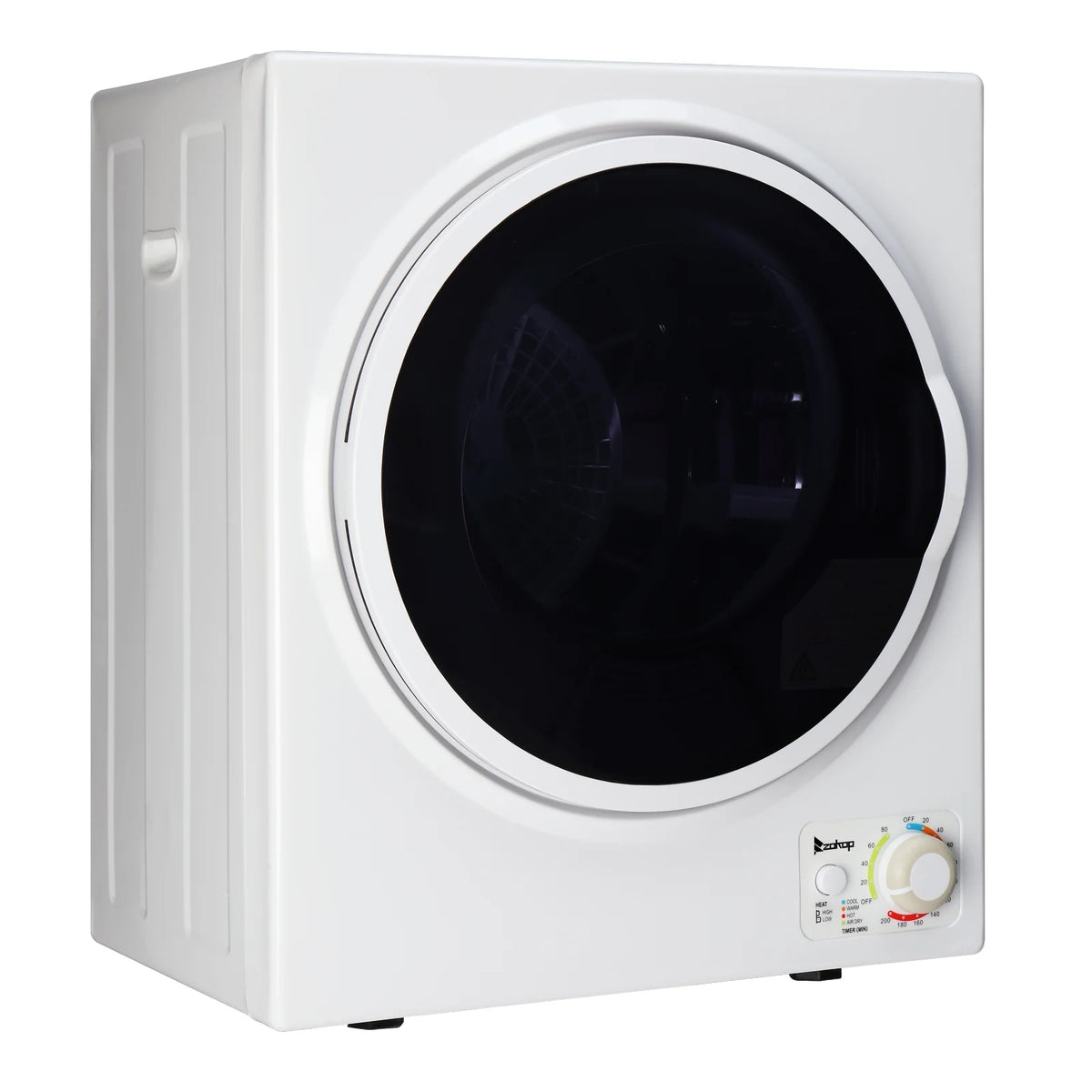 GYM25-78 Compact Portable Household clothes Dryer 1.6cuft with Stainless Steel Drum Black and White 120V MECHANICAL Control ETL Certification