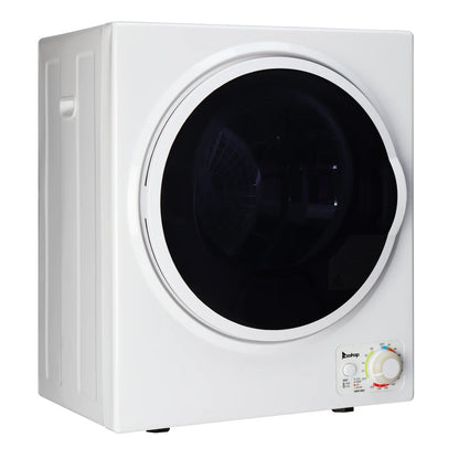 GYM25-78 Compact Portable Household clothes Dryer 1.6cuft with Stainless Steel Drum Black and White 120V MECHANICAL Control ETL Certification