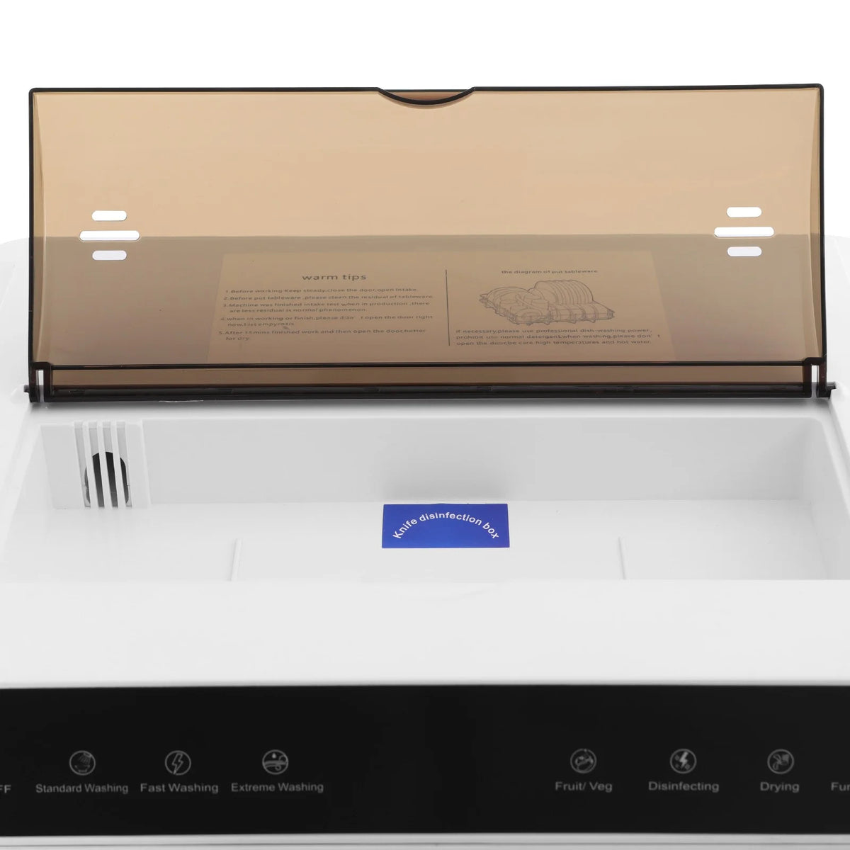 Compact Dishwasher, 18.11in Width with 4-6 Place Settings, 5 Wash Modes and Disinfection Function, Ideal for Apartments and RVs