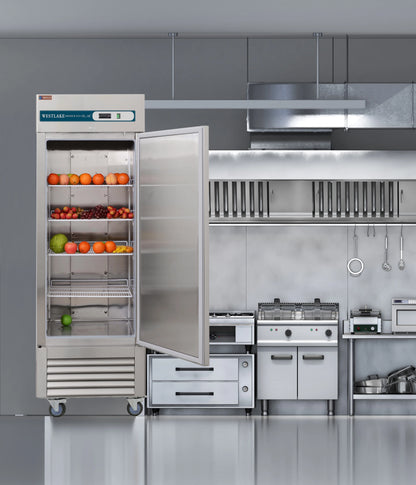 Westlake Commercial Reach In Upright Freezer WKF-49B Double Solid Door Stainless Steel 49 Cu. ft
