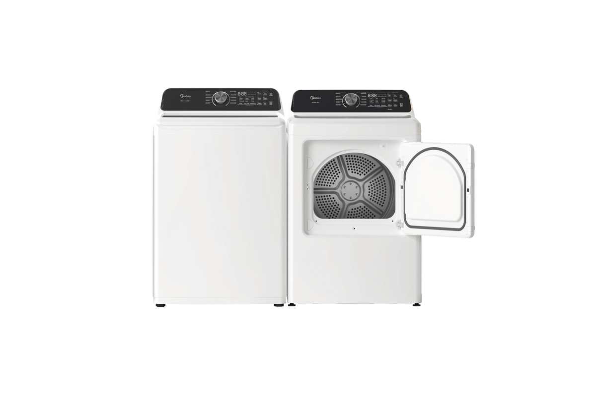 MIDEA 7.0 Cu Ft Sensor Dry Electric Smart Dryer, White