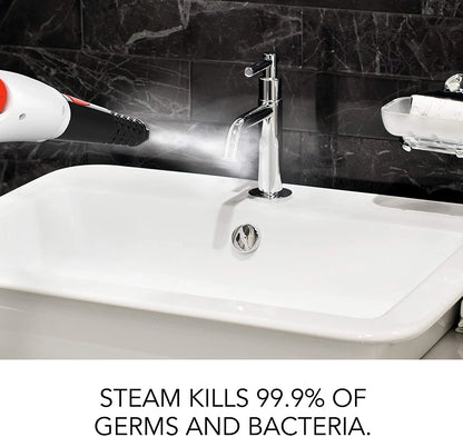 Sharper Image Canister Steam Cleaner with 15 Accessories, 54oz., White