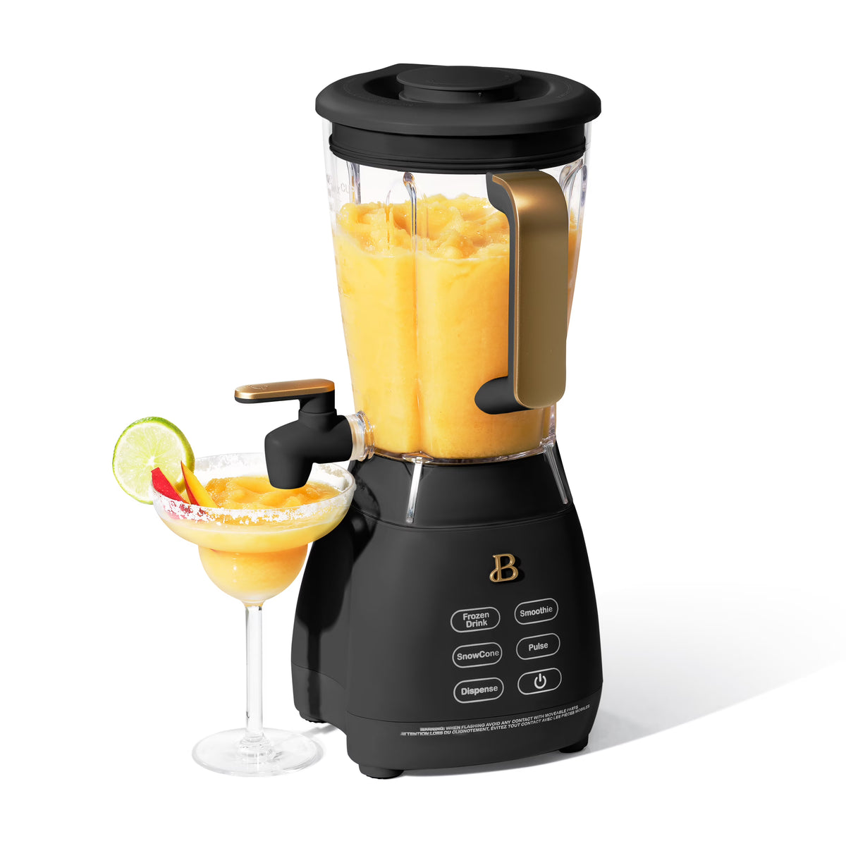 Beautiful Slush Crush 60 oz 4-Speed Frozen Drink Maker, White Icing by Drew Barrymore