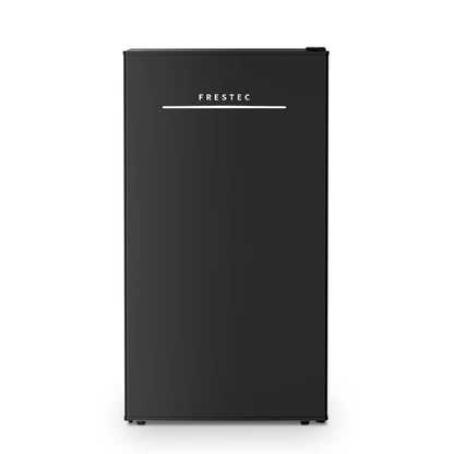Frestec 3.2 Cu ft One Door Mini Fridge, Estar, Stainless Steel Look, New