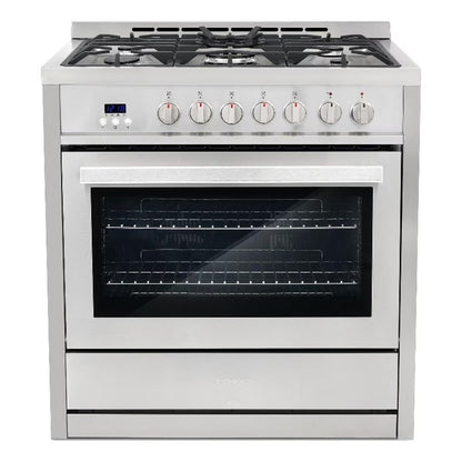 Cosmo COS-F965NF 36 in. Stainless Steel Dual Fuel Range with Convection Oven