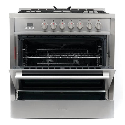 Cosmo COS-F965NF 36 in. Stainless Steel Dual Fuel Range with Convection Oven