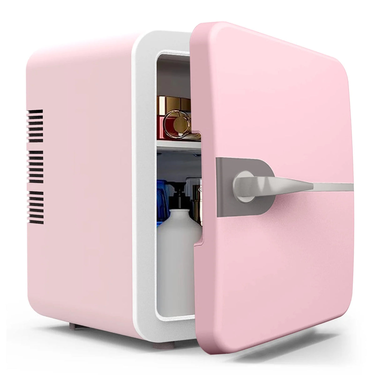 Mini Fridge, Portable Small Refrigerator 6L Cooler Compact Fridge for SkinCare, Food and Drinks, Small Fridge for Bedroom, Dorm, Car, Office Desk