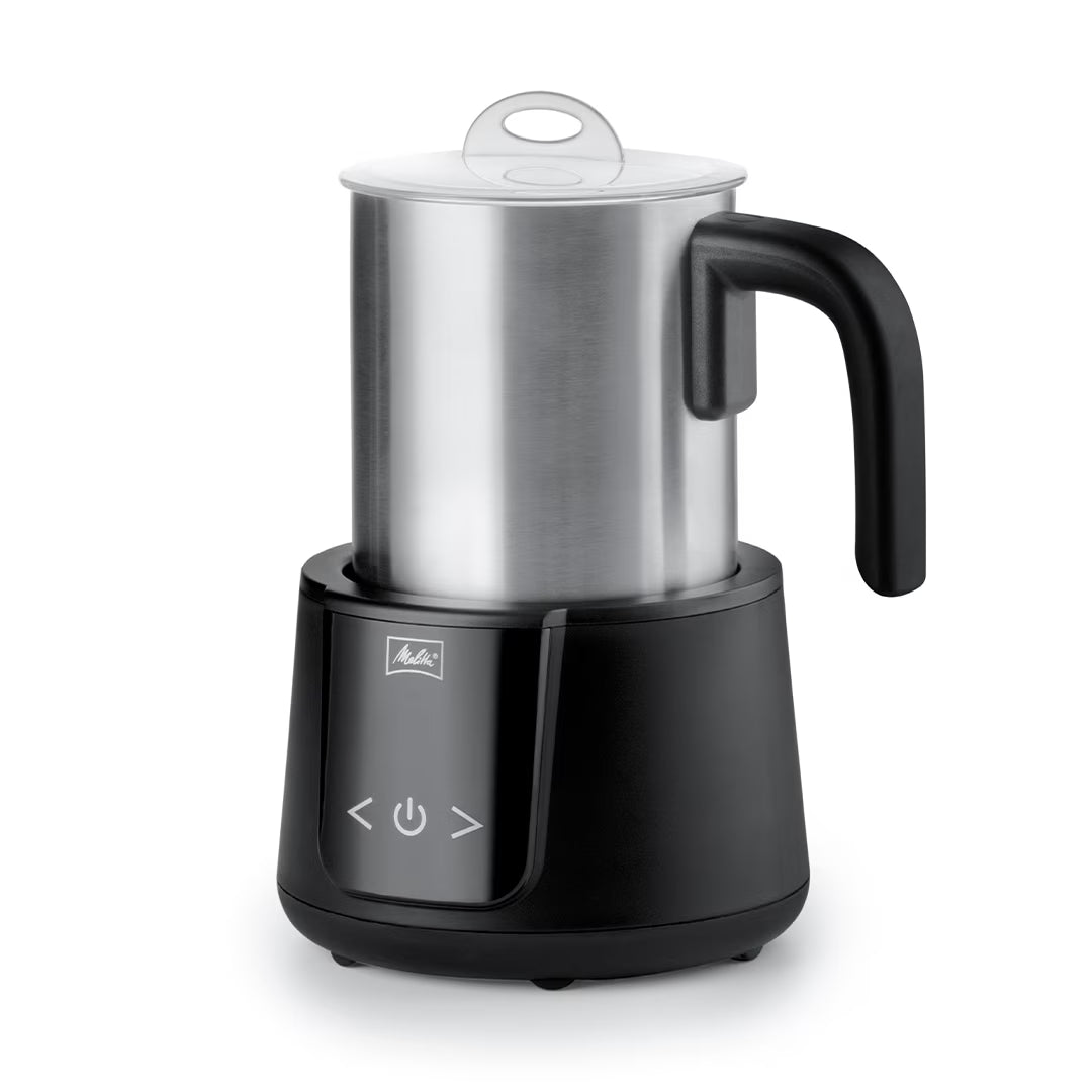 Melitta Montalatte Milk Frother Coffee and Hot Chocolate Stainless Steel Electric Milk Frother